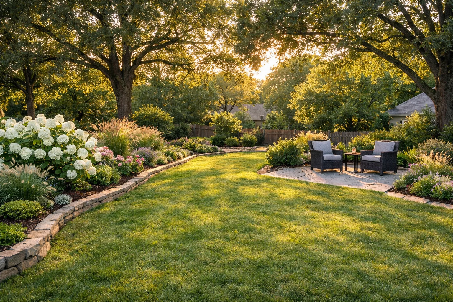 Beautiful landscaping work